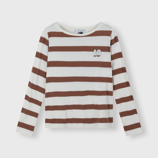 10Days 20-775-3204 longsleeve tee stripe