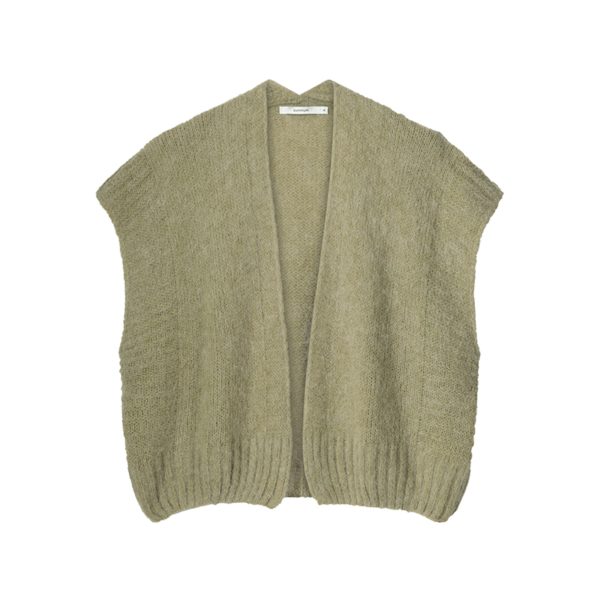 Summum ARTIKEL ID: 7s5814-7956 OMSCHRIJVING: Sleeveless cardigan mohair blend knit