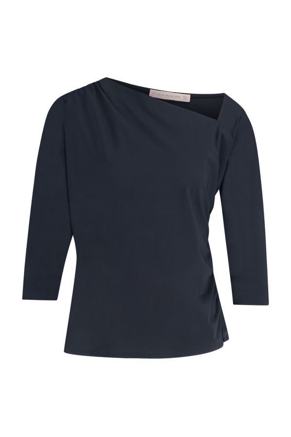 livia top dark blue Studio Anneloes