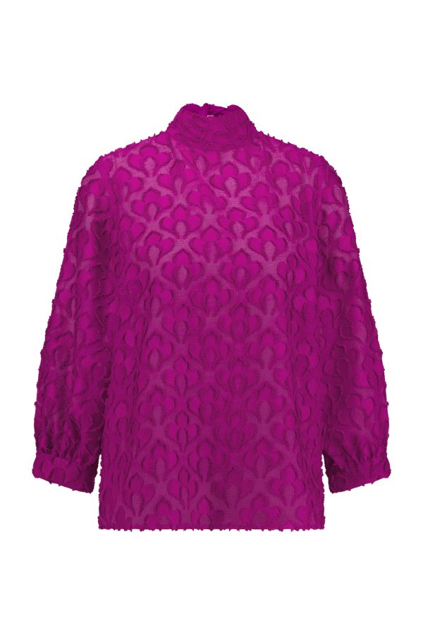 alia 2way jacquard top new fuchsia Studio Anneloes