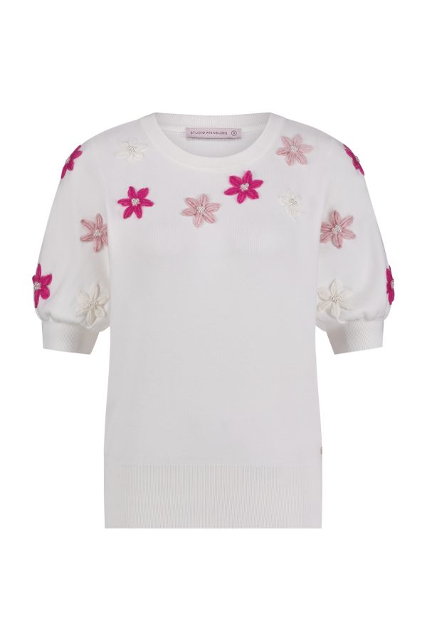 Mayra summer pullover off white Studio Anneloes