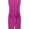 Elke bermuda jumpsuit new fuchsia Studio Anneloes