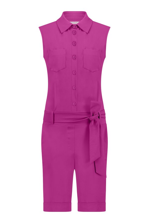 Elke bermuda jumpsuit new fuchsia Studio Anneloes