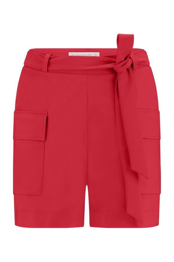 jolie cargo bermuda red Studio Anneloes