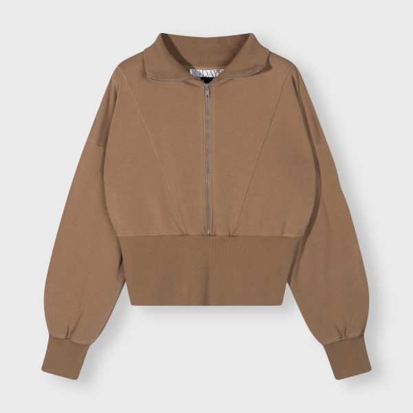 zip sweater cedar brown 10days
