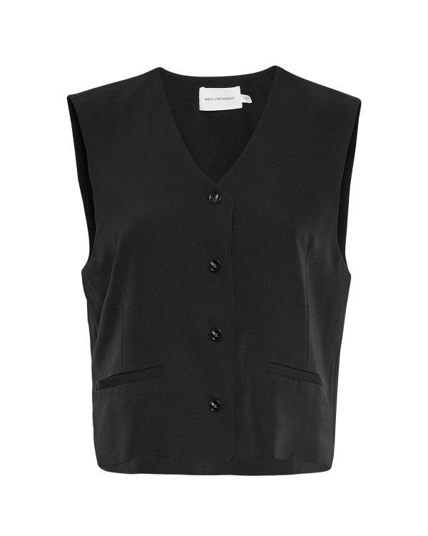 Nichelle waistcoat black MSCH