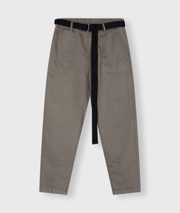 Belted pants jog pants denim sage 10Days