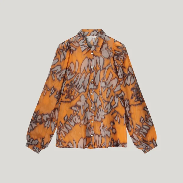 Blouse spicy orange print Summum