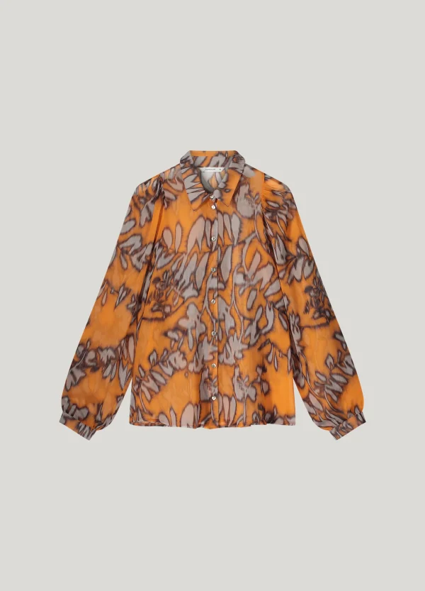 Blouse spicy orange print Summum