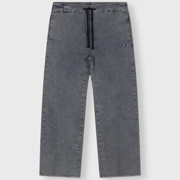 flared jogger jog denim blue denim 10 Days