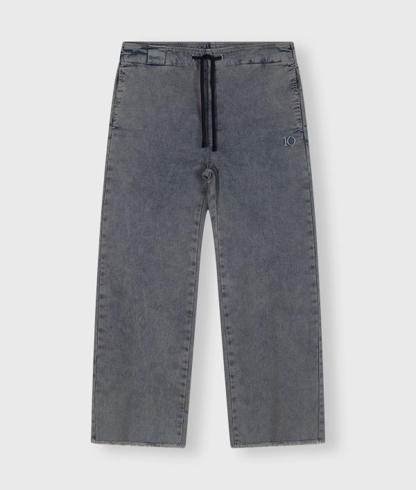 flared jogger jog denim blue denim 10 Days