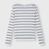 mesh tee stripe ecru/graphite 10 Days