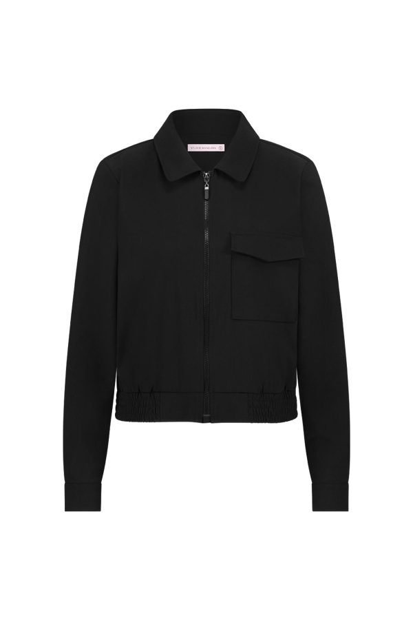 Mabel tape jacket black Studio Anneloes