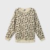 raw edge sweater leopard oyster 10 days