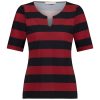 Becki strip shirt dark blue/red Studio Anneloes