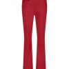 Galla bonded trousers dark red Studio Anneloes