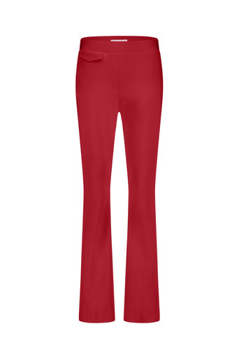 Galla bonded trousers dark red Studio Anneloes