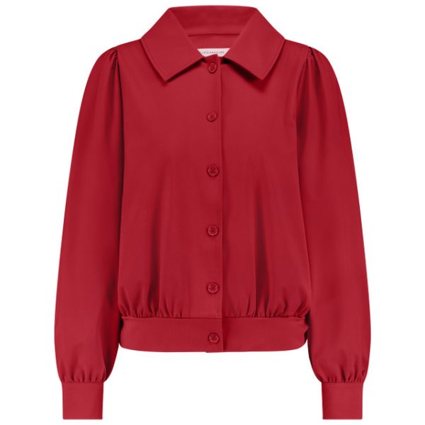 Fiebe jacket dark red Studio Anneloes