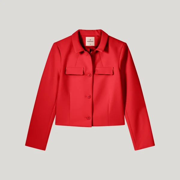 Jacket foam uni true red Summum