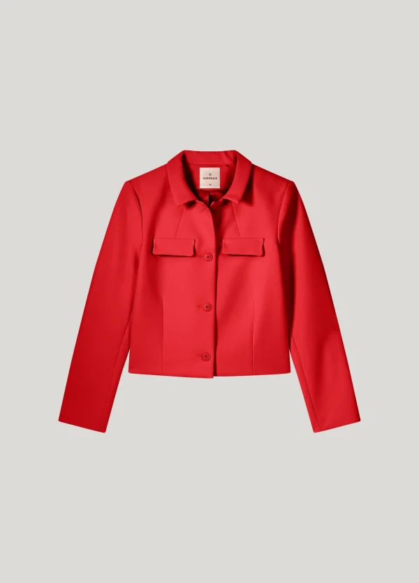 Jacket foam uni true red Summum