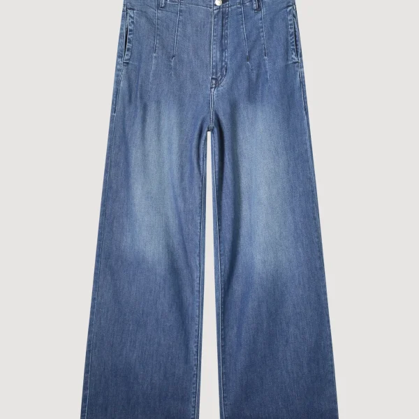 Wide leg jeans soft flowy denim Summum