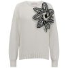 Valerie chunky flower pullover off white Studio Anneloes