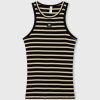 tank top rib stripes black ligh 10 days