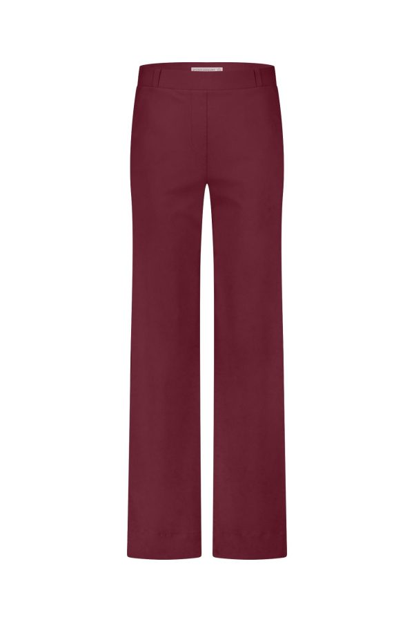 lexie bonded trousers merlot studio anneloes