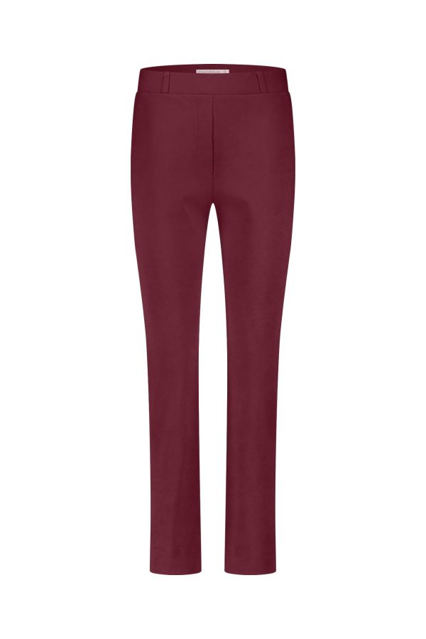 anne bonded trousers merlot studio anneloes