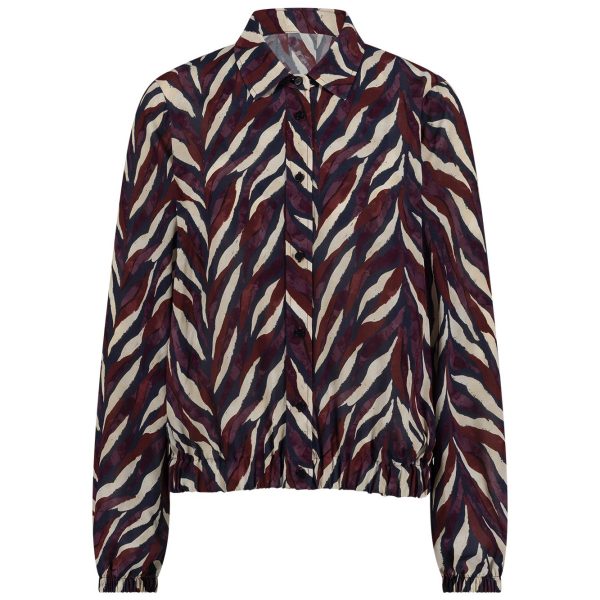 jonny leaves crepe blouse kit/merlot studio anneloes