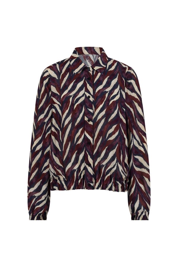 jonny leaves crepe blouse kit/merlot studio anneloes