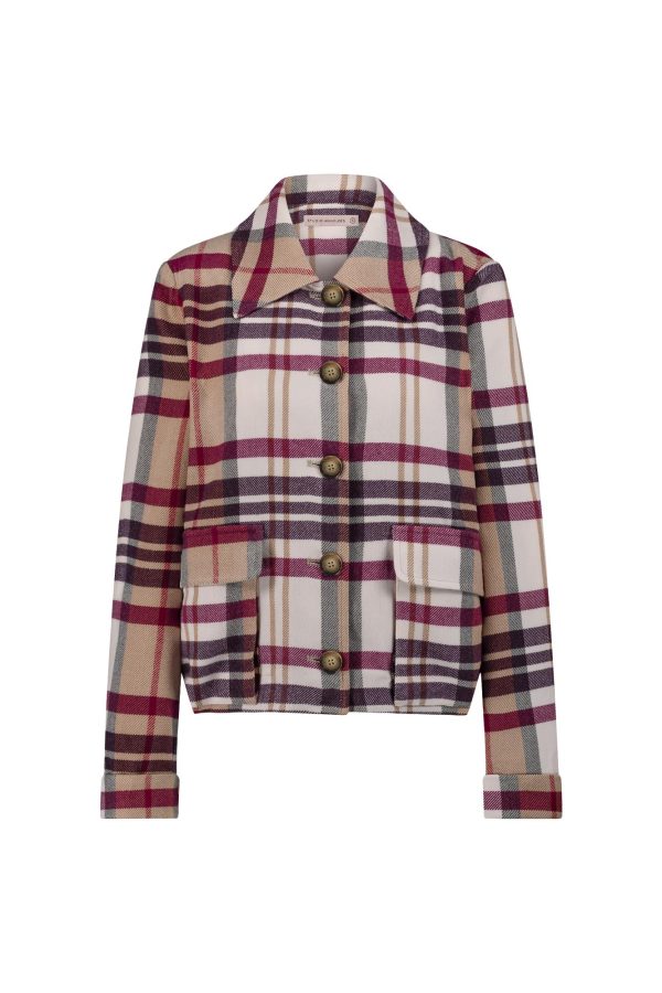 cady check jacket multi colour studio anneloes