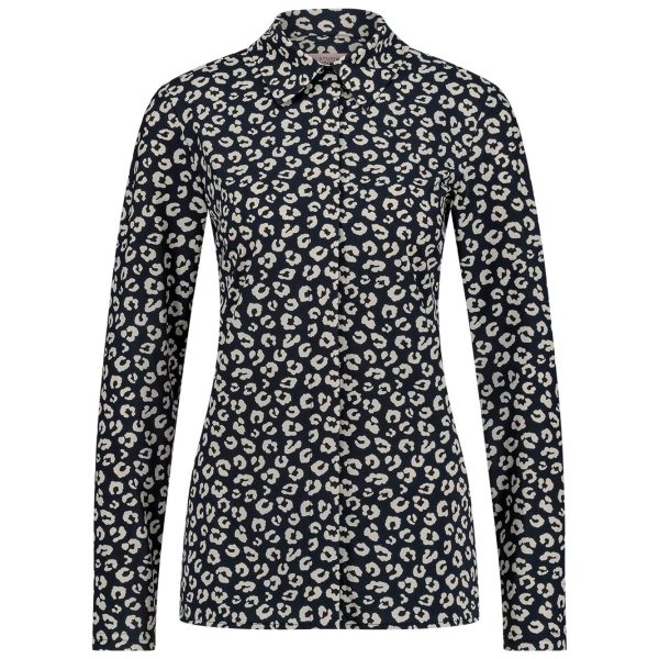 poppy leopard blind shirt dblue/kit studio anneloes