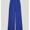 Trousers wide leg foam uni royal blue summum