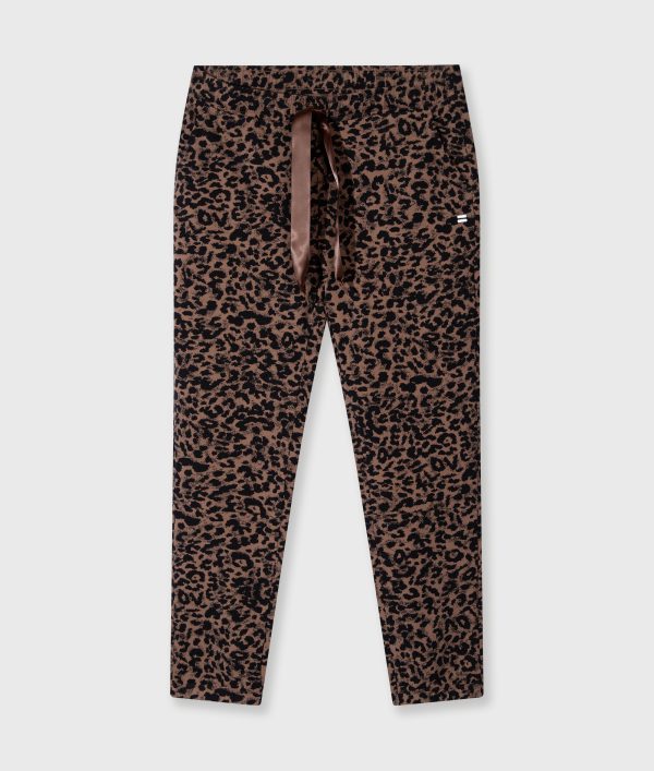 cropped jogger leopard dark fudge 10 days