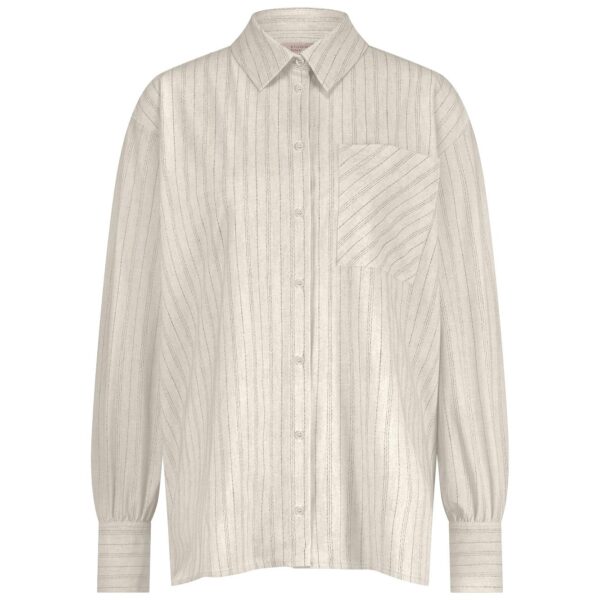 Olly pinstripe blouse kit/black studio anneloes