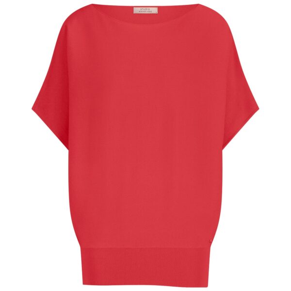 Lenti pullover coral red studio anneloes