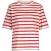 Annika stripe tshirt studio anneloes offwhite/coral