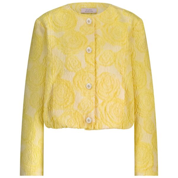 Wies jacquard jacket golden yellow studio anneloes