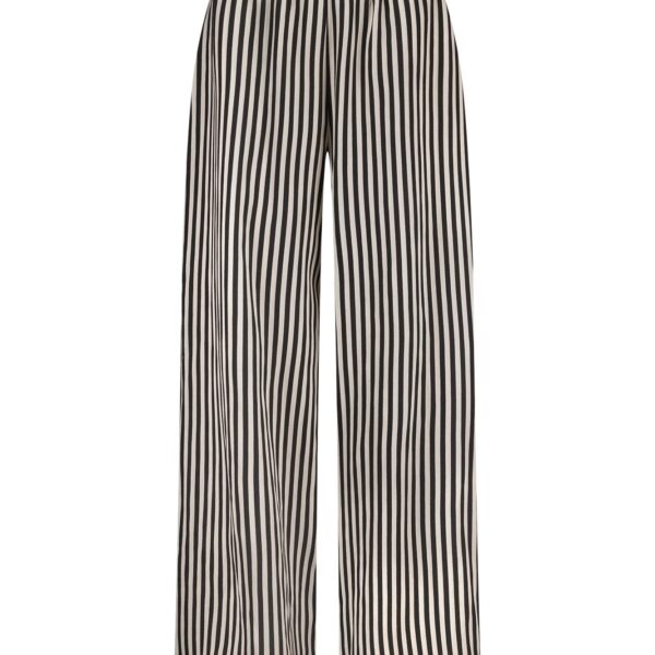 Grace stripe trousers off white/black studio Anneloes