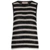 charz crochet top black/off white studio anneloes